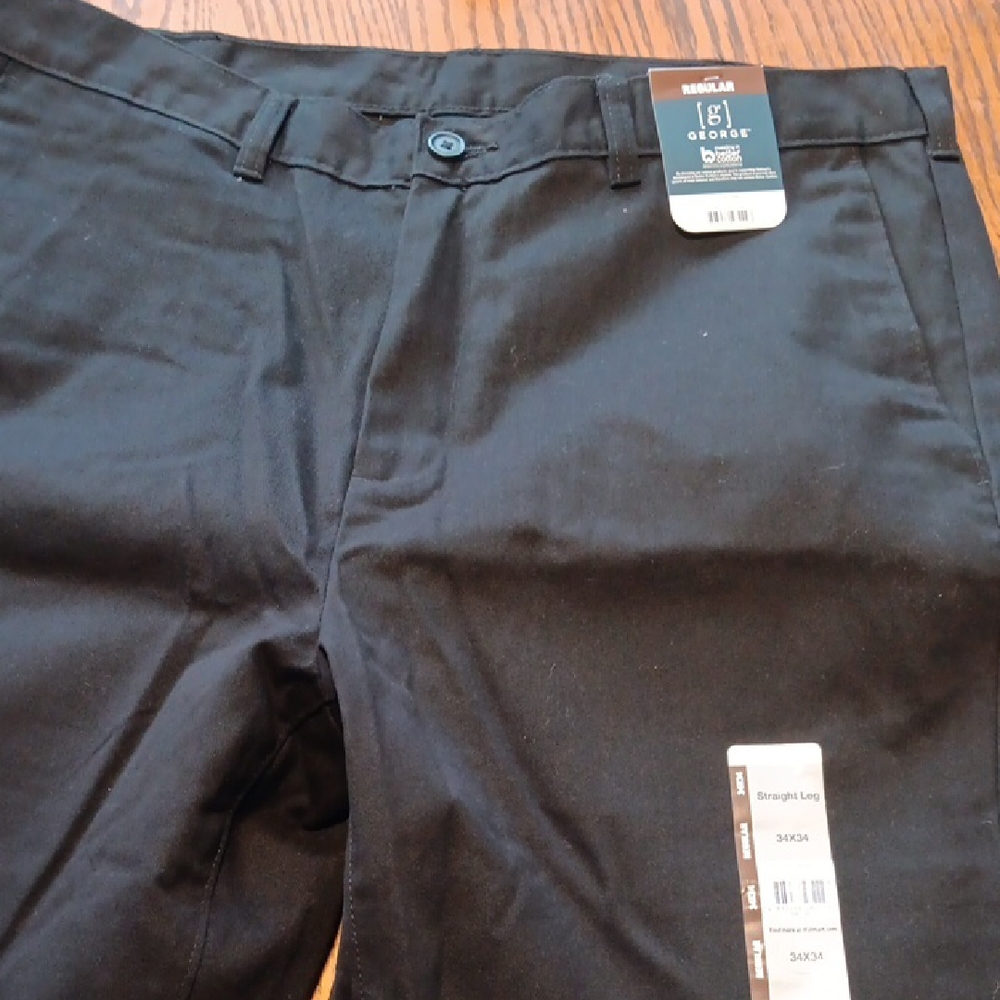 George Men's Black Pants